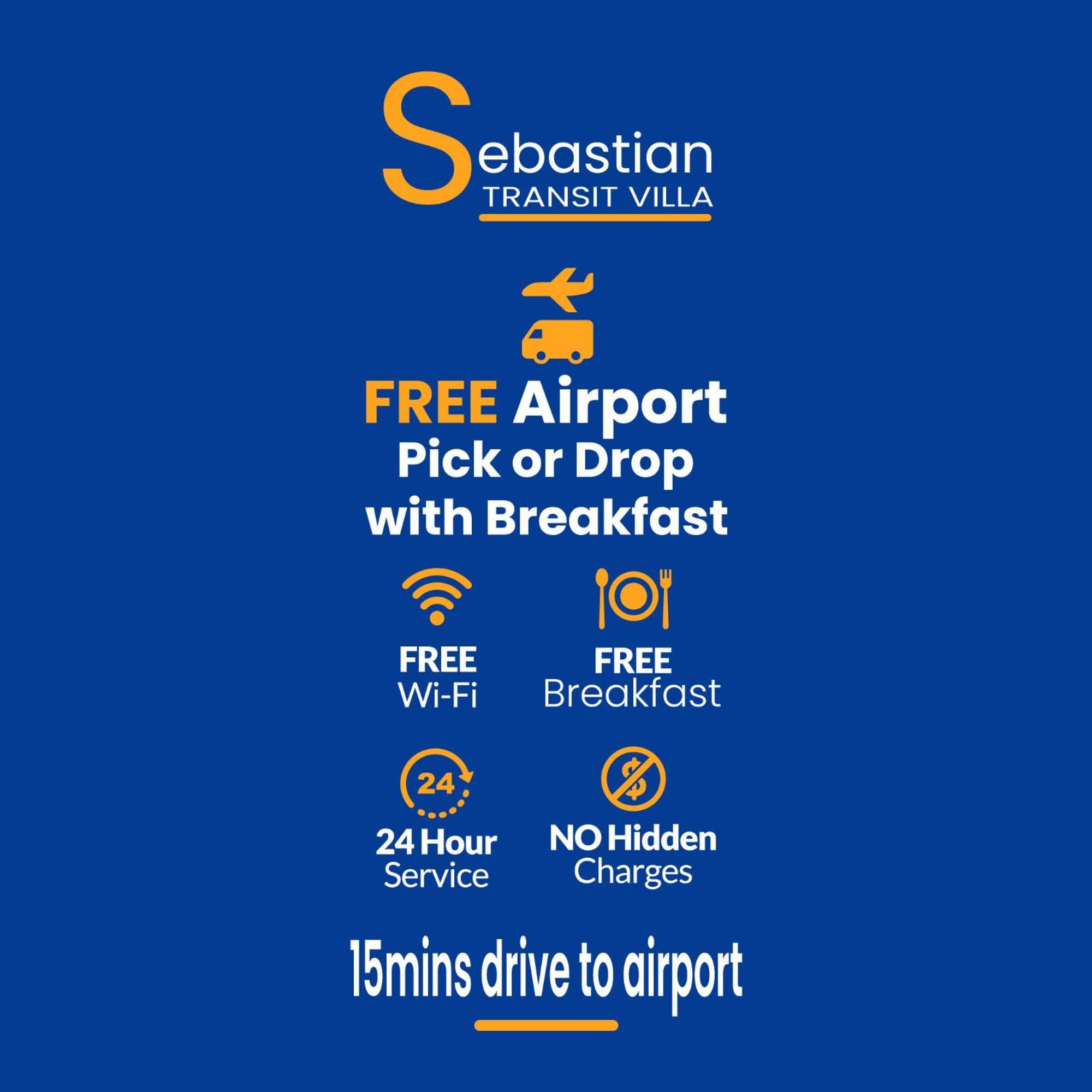 Sebastian Transit Villa With Free Shuttle Service To Airport Kotugoda エクステリア 写真
